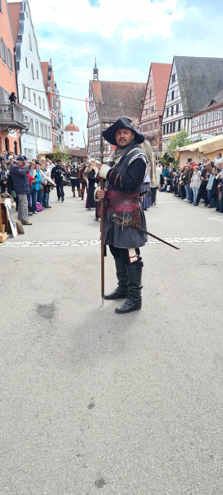 Der Hauptmann beim Festzug